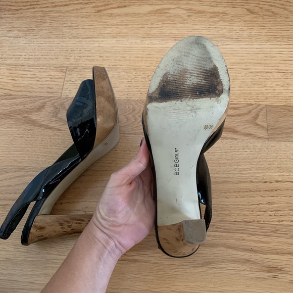 BCBG Girls Elegant Black Heels (Size 8) - Picture 5 of 5